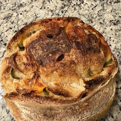 Jalapeño Cheddar Artisan Sourdough Loaf