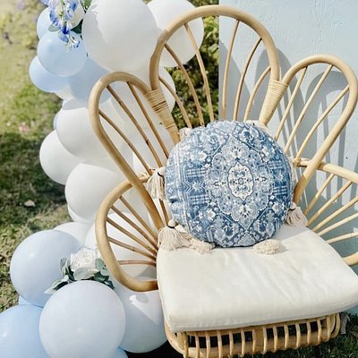 Rattan Fan-back Chair