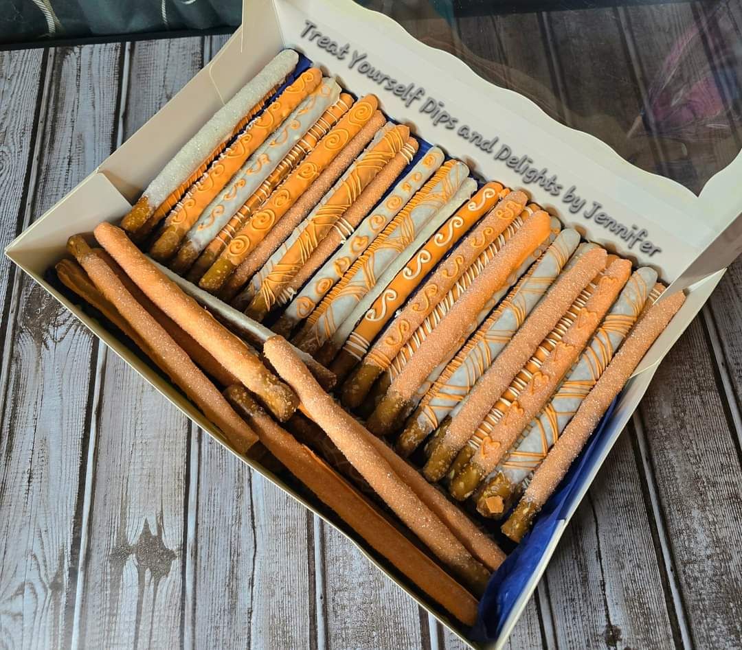 Dipped Pretzel Rods