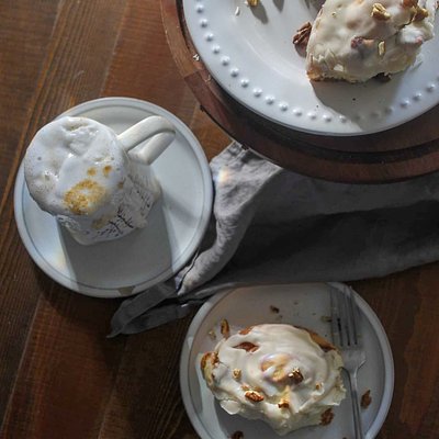 Maple Pecan Cinnamon Rolls