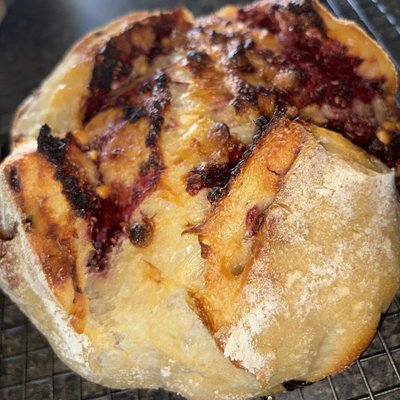 White Chocolate Raspberry Sourdough