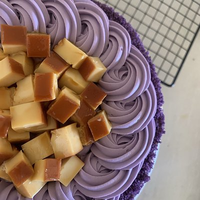 Ube Leche Flan Cake