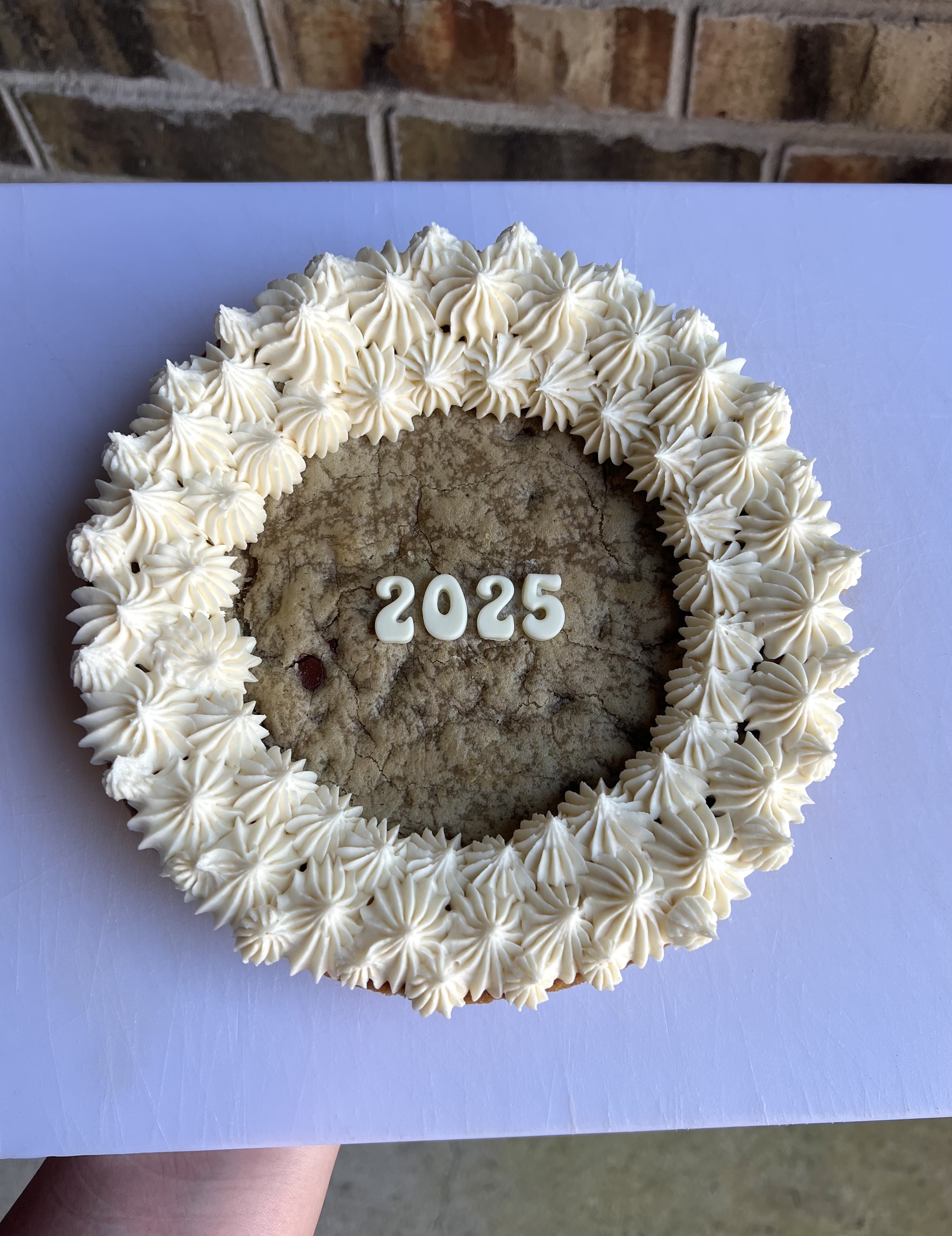 Small Chocolate Chip Cookie Cake (8” Circle)