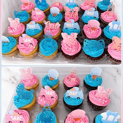 Gender Reveal Cupcakes 12ct
