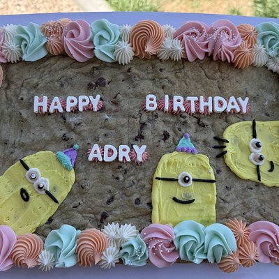 Large Rectangle Cookie Cake