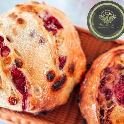 White Chocolate Raspberry Boule