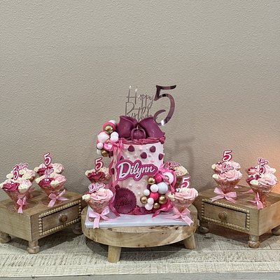 Celebration Board With Martini Cups