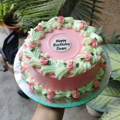 10” Decorated Plain Cake (no Filling)
