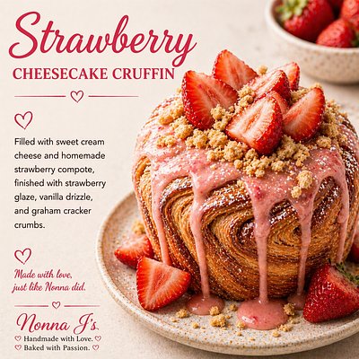 Strawberry Cruffin 