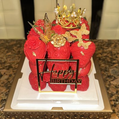 Chocolate Covered Strawberry Cake