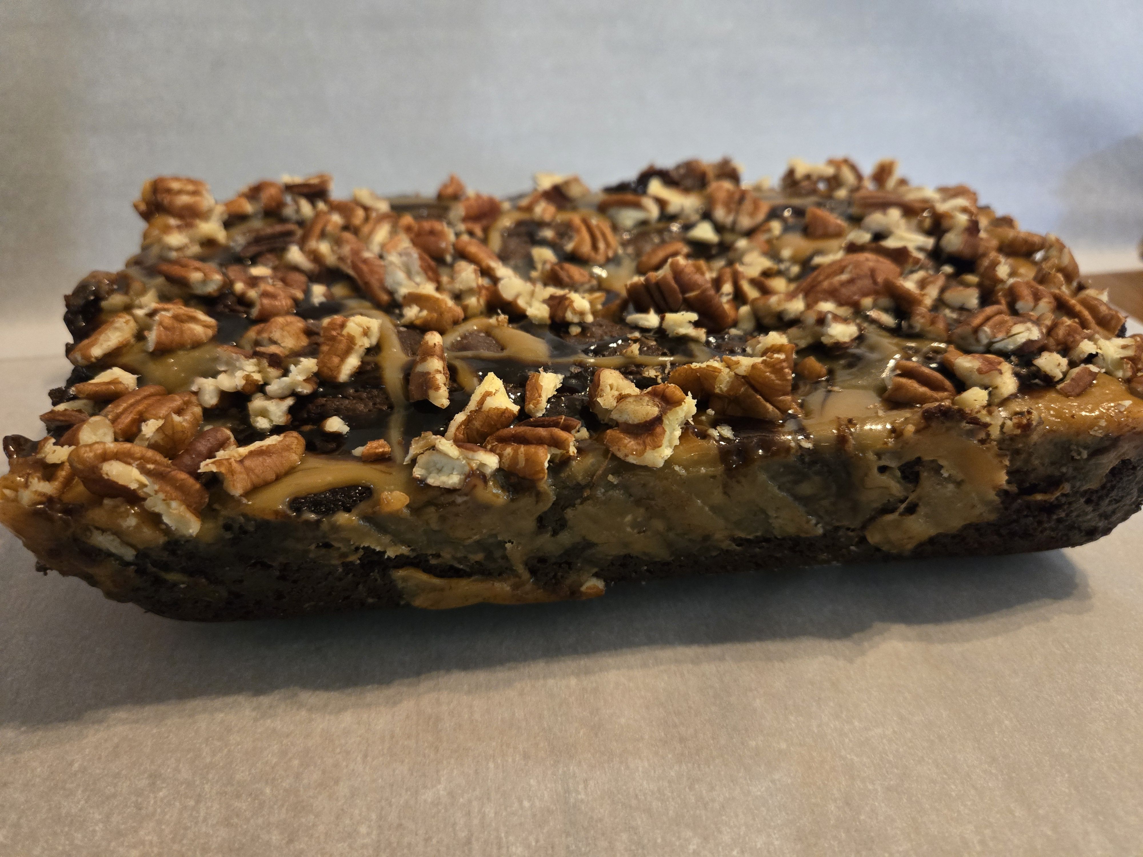 Salted Caramel Hot Fudge Brownie Bread