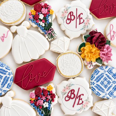 Garden Romance Bridal Shower Cookies
