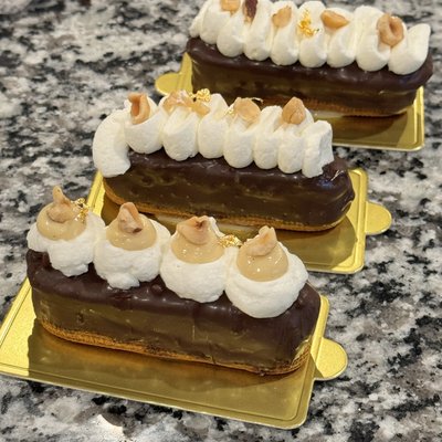 Chocolate Hazelnut Eclairs