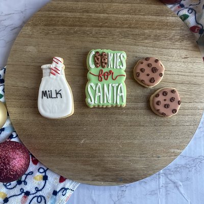 Milk and Cookies Cookie Set 