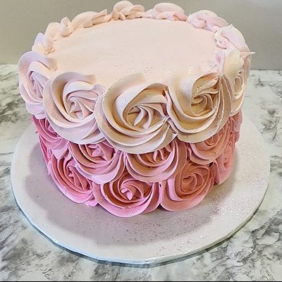6in Round Floral Serves 6-10