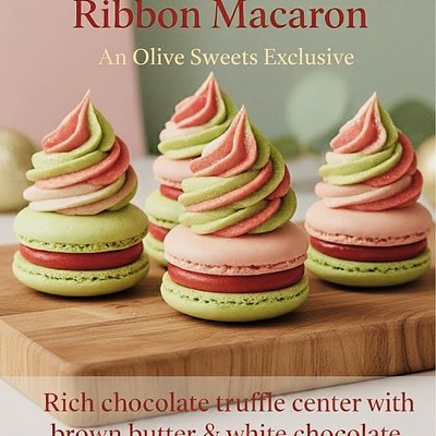 The Truffle Ribbon Macaron (6) An Olive Sweets Exclusive 