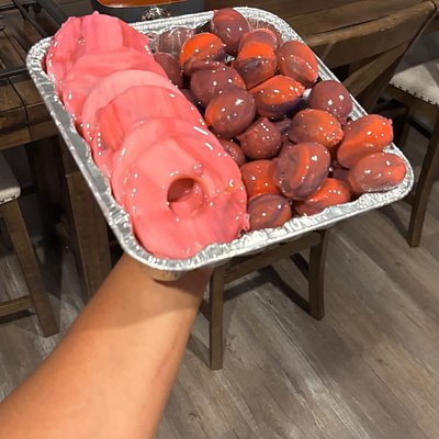 (M) Candied Grapes + Fruit