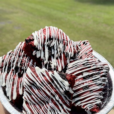 Oreo Red Velvet Brownies