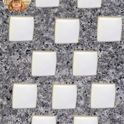 Iced Plain White 3” Cookies - One Dozen 