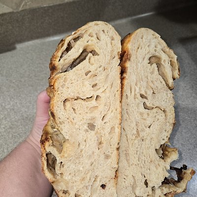 French Onion Sourdough Loaf 