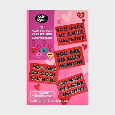 Sadie & Sam 12ct Emoji Bag Tags Classroom Exchange