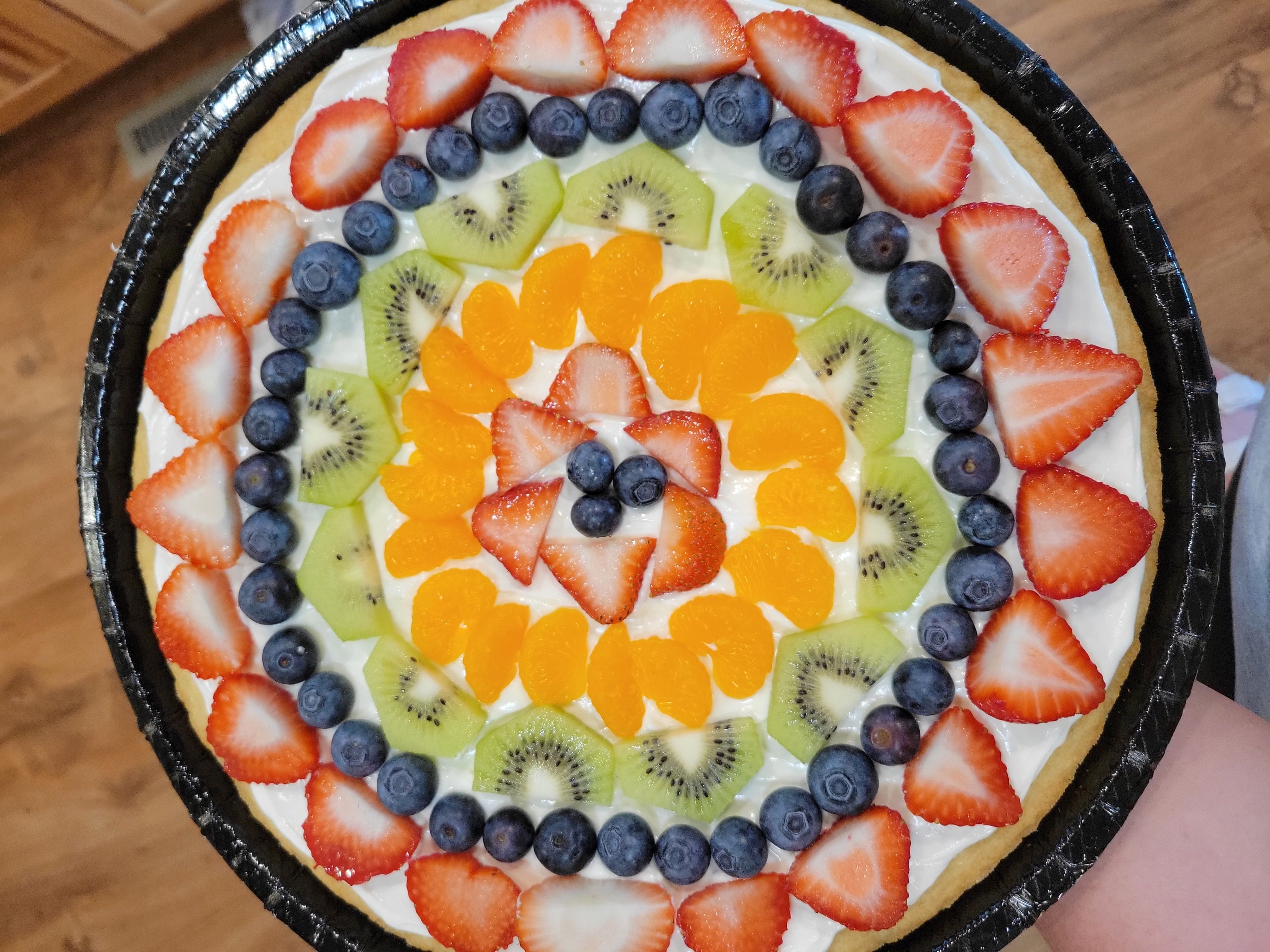 Sugar Cookie Crusted Fruit Pizza