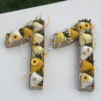 Custom strawberry Letter/number Box