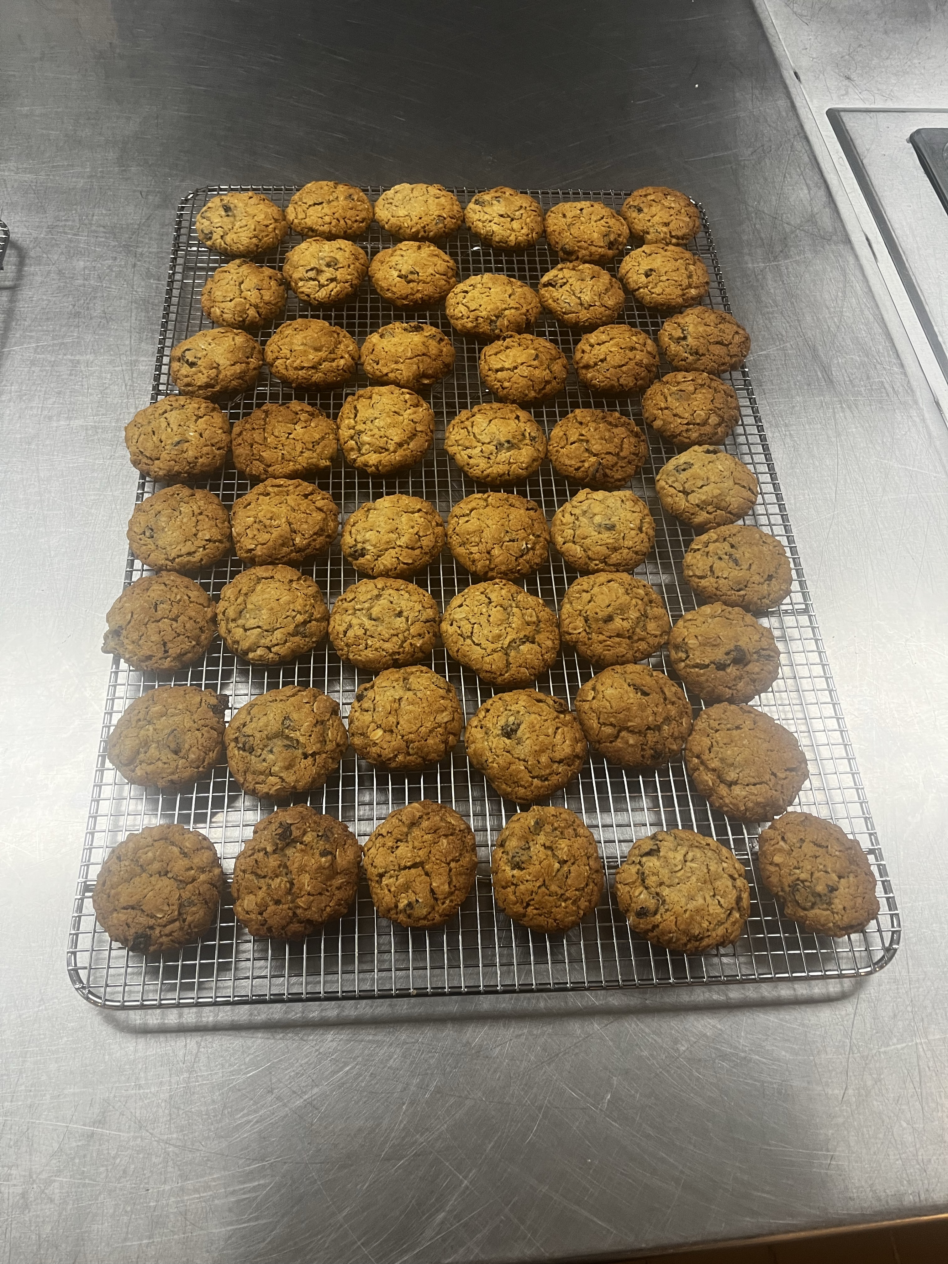 1/2 Size Vegan Oatmeal Raisin Cookies