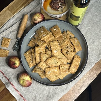 Sourdough Discard Crackers 6oz=170g