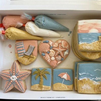 DIY Cookie Decorating Kit   (Beach Theme)