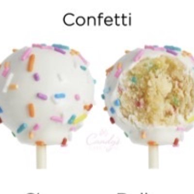 confetti cake pop