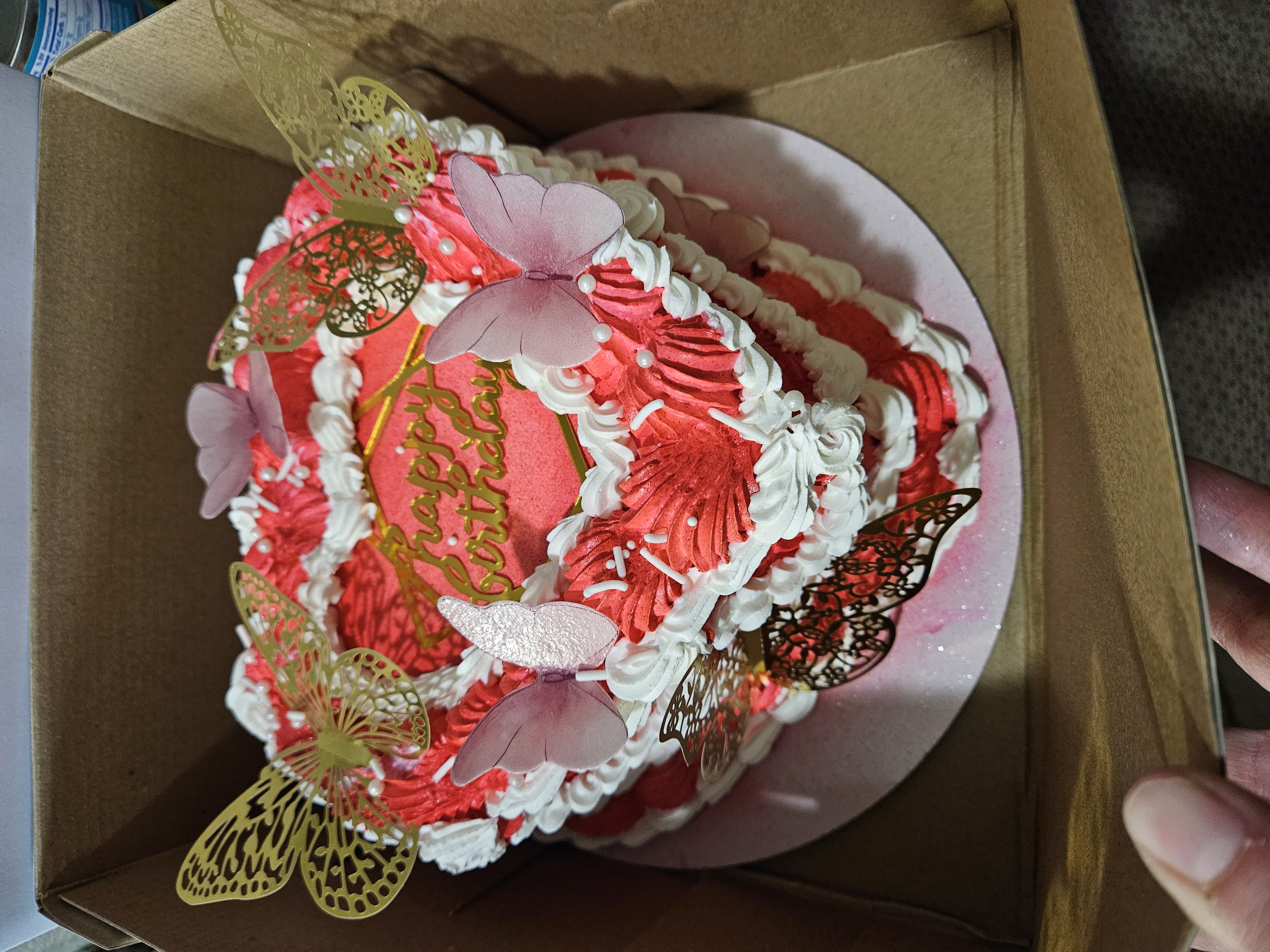 12in Heart Cake Filled Basic 