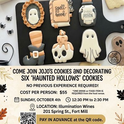 Haunted Hallows cookie Class Ticket 