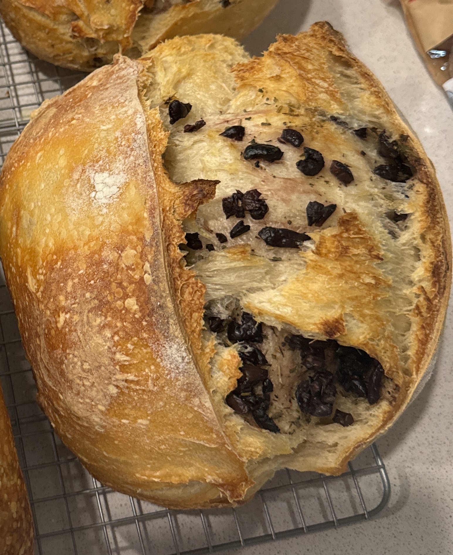 Olive Sourdough Bread 
