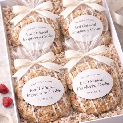 Dozens Iced Oatmeal Cranberry Cookies