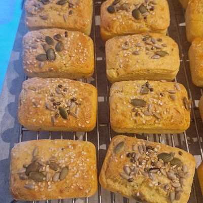 Mini Seeded Keto Bread Rolls