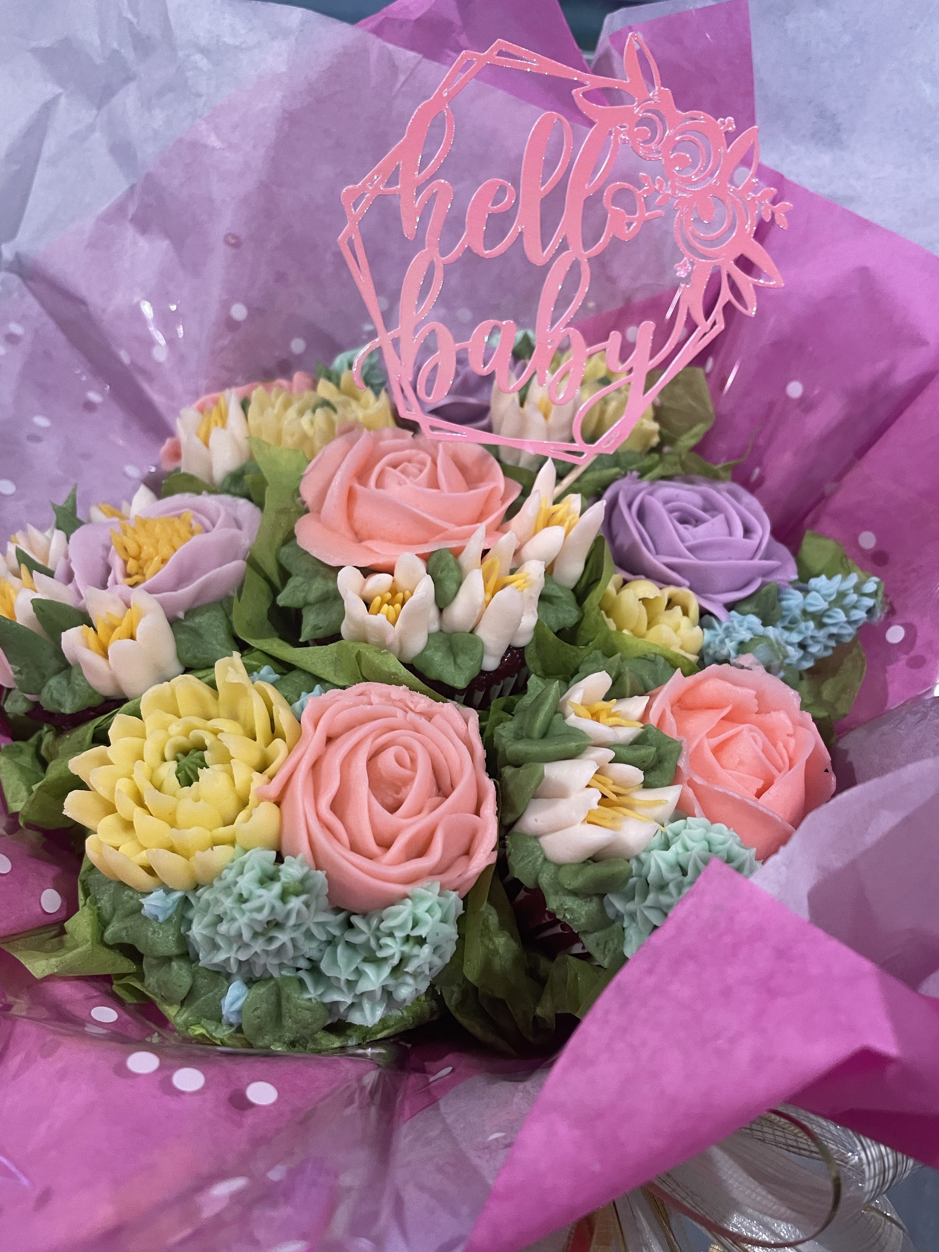 Cupcake Bouquet - 7 Cupcakes