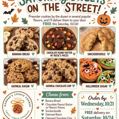 Sweets On The Street Cookie Boxes (Delivery: 10/24)