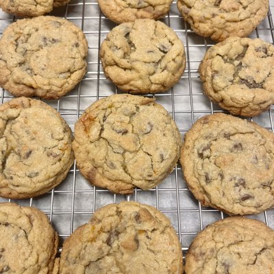 Chocolate Chip Butterfinger Cookies  