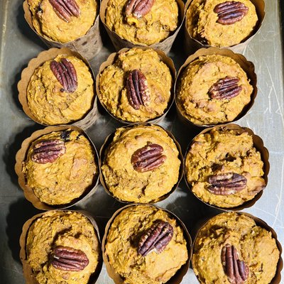 Pumpkin Morning Glory Muffin DF and Egg Free