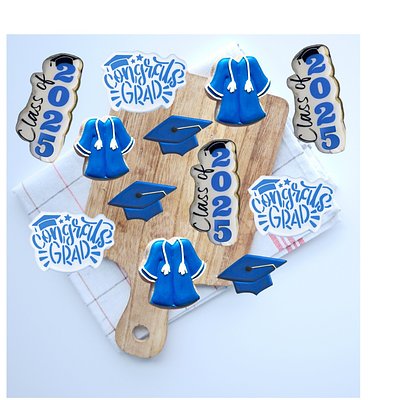 1 Dozen Graduation Cookies 