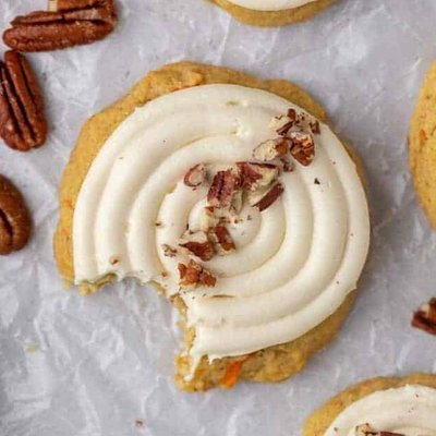 Frosted Carrot Cake Cookies