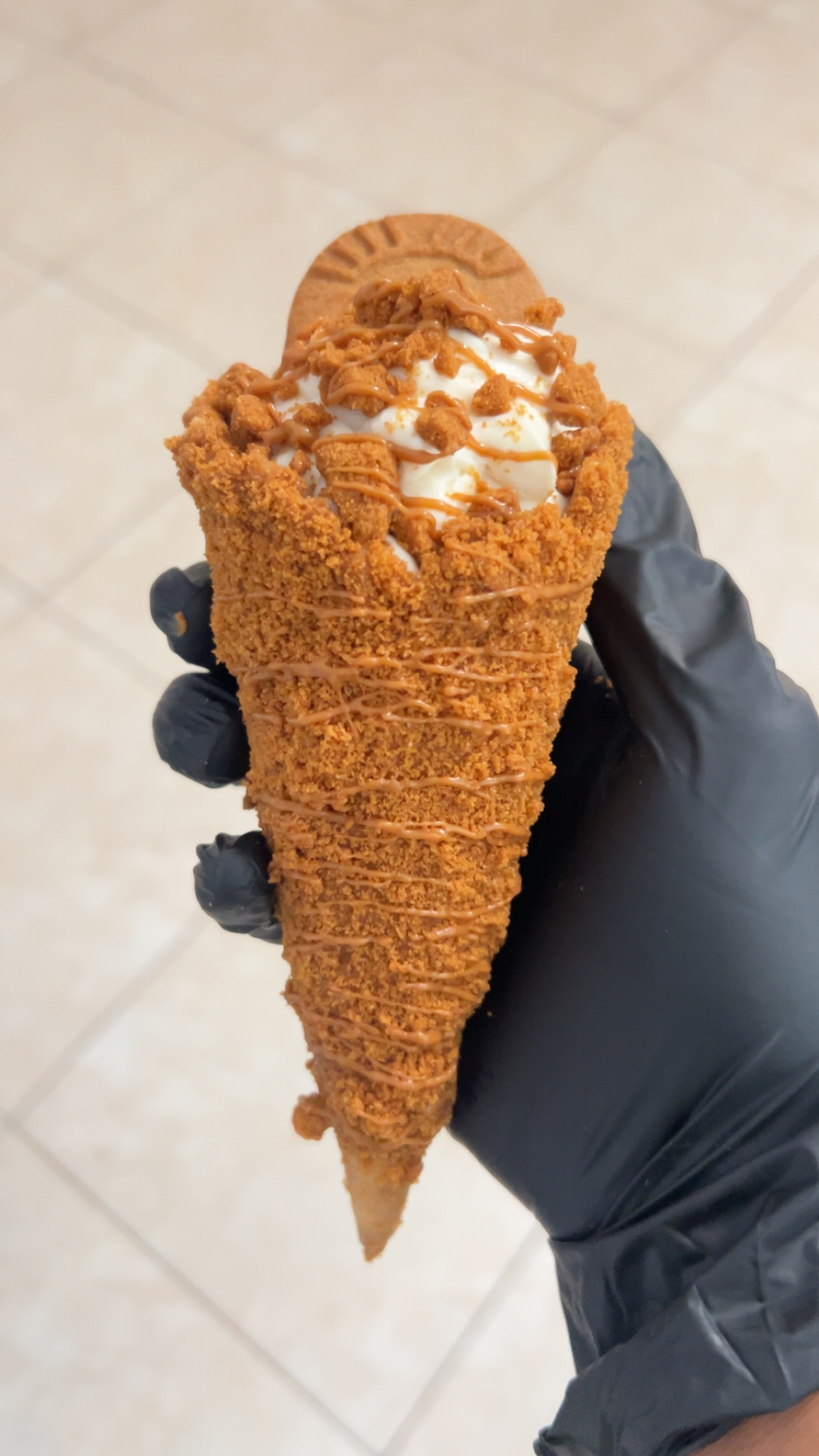 Biscoff Cheesecake Cone