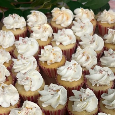 Mini -Vanilla Bean -Cupcakes 