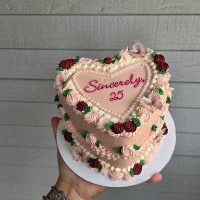 Heart Shaped Cake (6"2 Layer) 