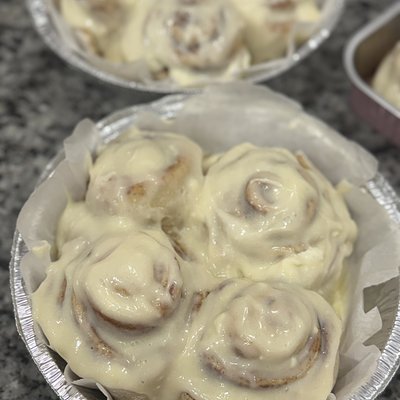 Sourdough Cinnamon Rolls 8in Pan