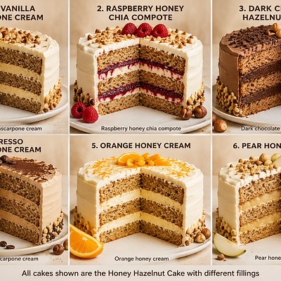 Sweet Balance Honey Hazelnut Bliss Cake