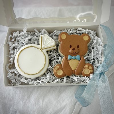  Will you be my Ring Bearer, Set of 2 Cookies, Decorated Sugar Cookies