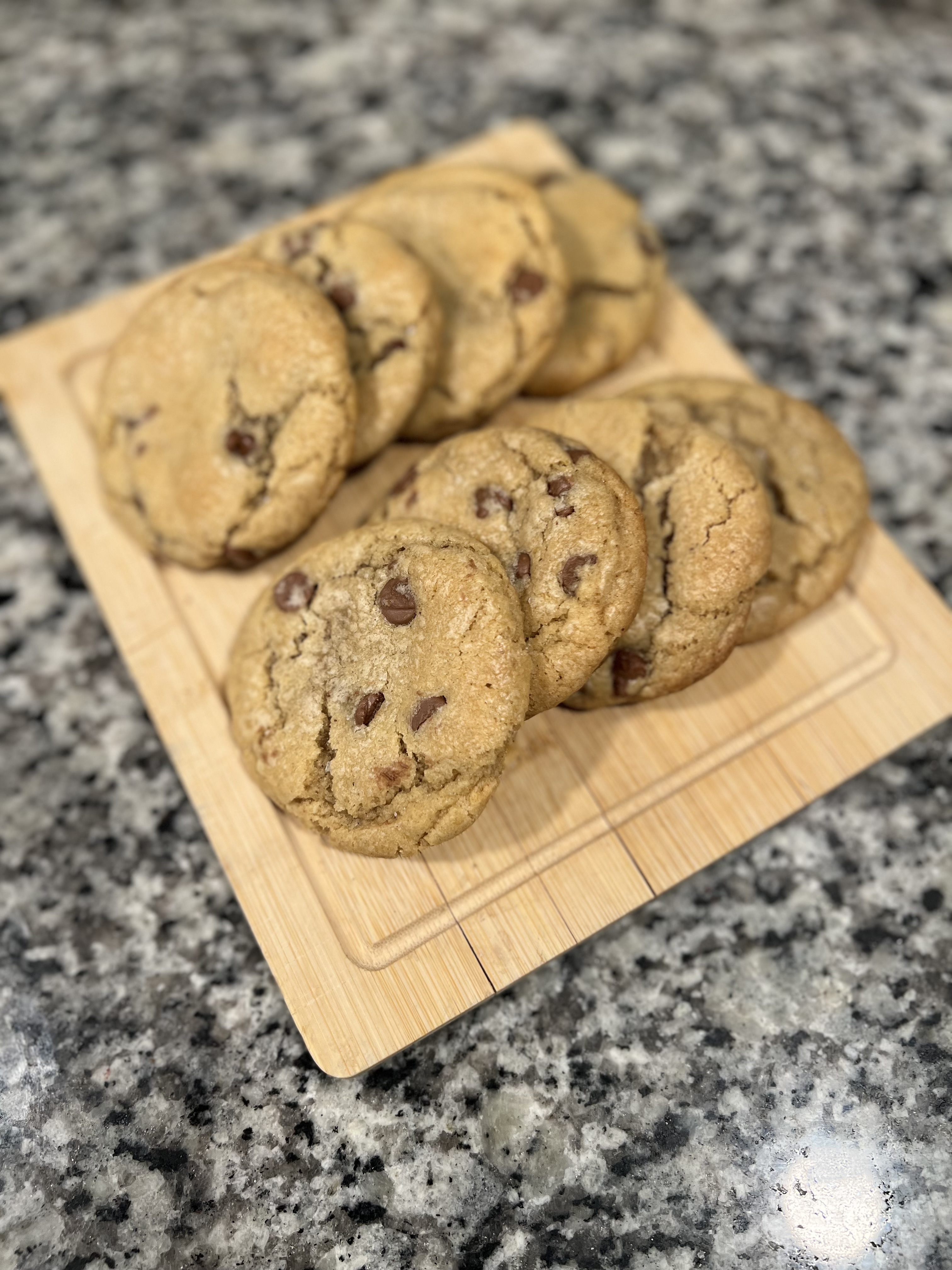 12 Brown Butter Sourdough Chocolate Chip Cookies 