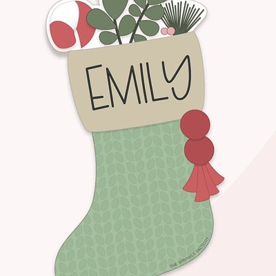 Personalized Stocking Cookie